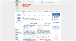 Desktop Screenshot of enjoyperu.com