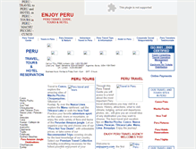 Tablet Screenshot of enjoyperu.com